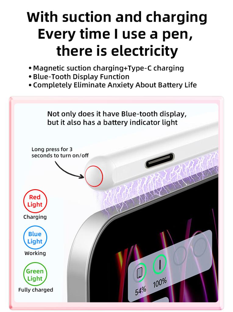 Original Alternative Stylus Pencil for Apple Pen Tips 2 Generation Ipad Air5 Popular Buy Touch Screen Pencil