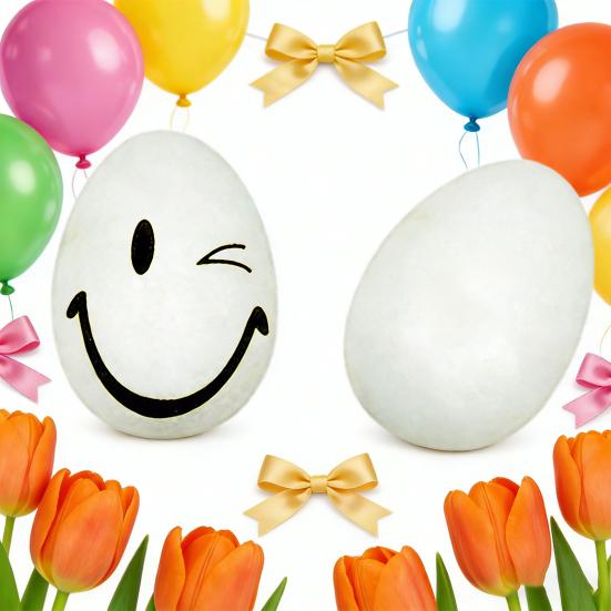 20 Bucăți Ouă de Paște din Spumă pentru Meșteșuguri Albe Goale Ouă de Pictat DIY pentru Proiecte Artistice ale Copiilor Activități Școlare Meșteșuguri de Sărbătoarea Paștelui Realizare