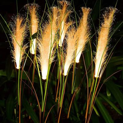 LED Solar Garden Reed Lamp Outdoor Waterproof Lawn Light Yard Christmas Decoration Path Lighting Decor Solar Power Light
