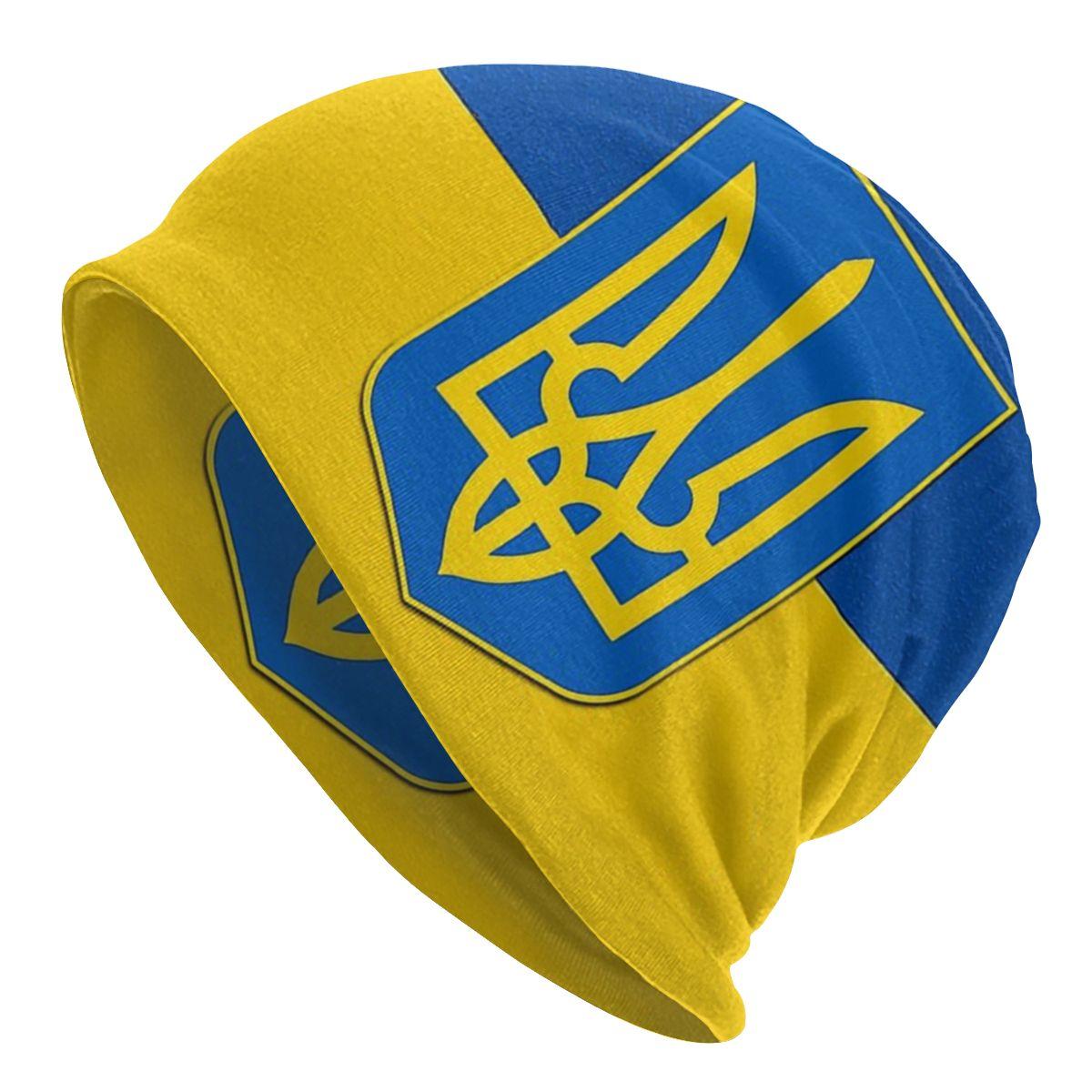 

Прапор України. Випраний теплий капелюшок. Велосипедні повсякденні шапочки. Захист. Жіночі шапки унісекс One Size