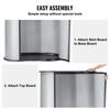 VEVOR Portable Tradeshow Podium Table, 90 × 49 × 94 cm, Display Exhibition Counter Stand Booth Fair with Wall