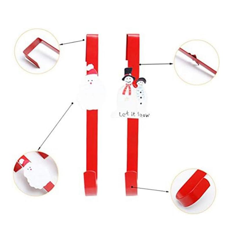 Рождественский вешалка для венка Рождественский крючок для подвешивания венка для входной двери, крючок для подвешивания на дверь