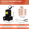1400W 1-3KG Gold Melting Furnace, Electric Jewelry Melting Machine with Crucible & Ingot Mold, for Gold & Silver