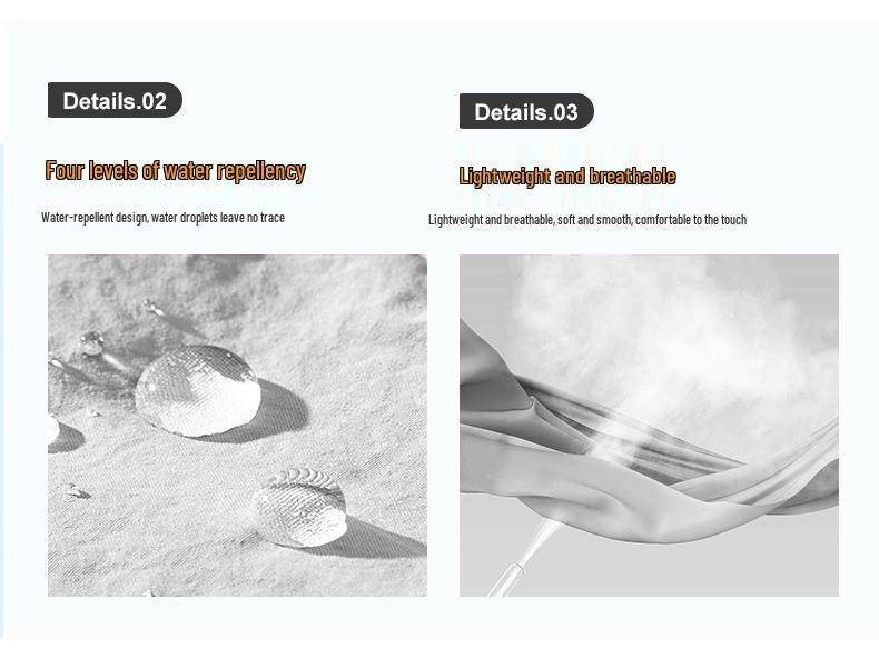 Męska kurtka letnia wiatrówka z jedwabiu lodowego z ochroną UV UPF50+