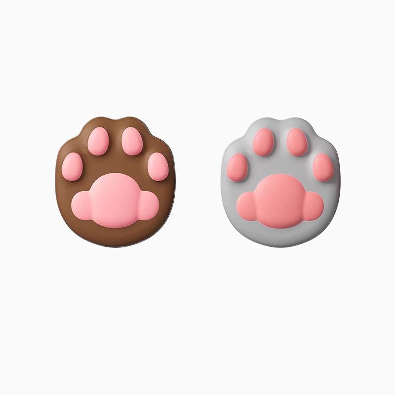 Cute Cat Paw Silicone Door Stopper and Wall Protector Sticker