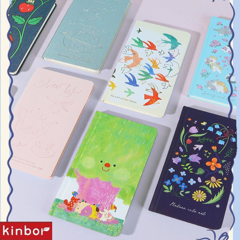 Kinbor Artist Illustrated Weekly Planner Mini Self-Date Organizer Notebook Daily Plan Journal for Work/Travel/Study Kawaii Gifts