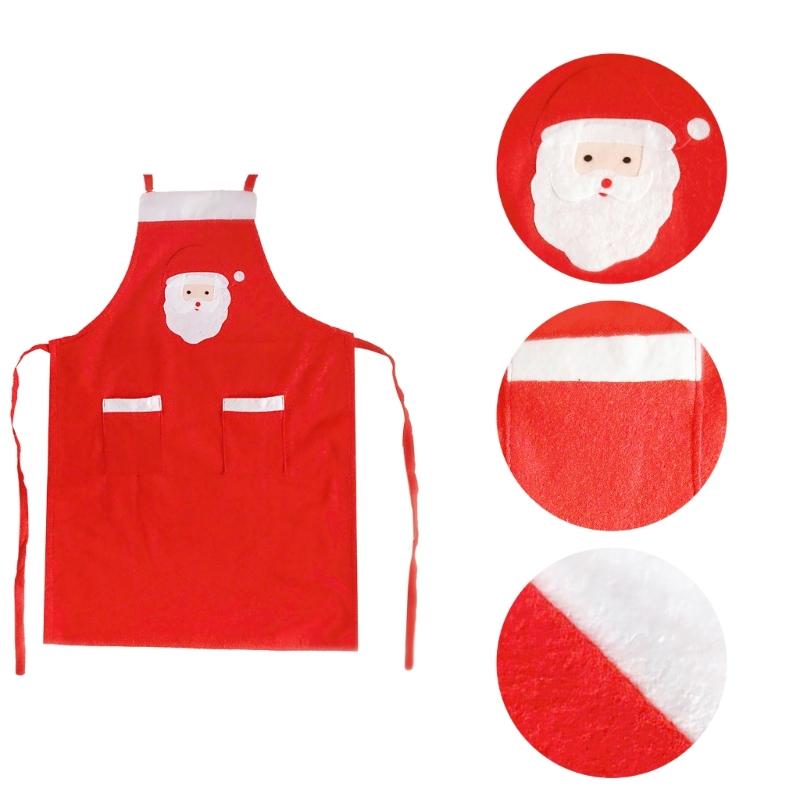 Kitchen Aprons Waitress Apron Santa Apron Cooking Aprons Christmas Apron Party Favors for Coffee Shop Restaurant