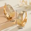 Niche Exaggerated Design, Simple and Cold Wind Earrings, Temperament, Golden High-end Double-ring Earrings.