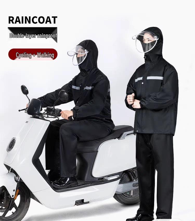 Men's Stormproof Split Motorcycle Rain Suit for Riders