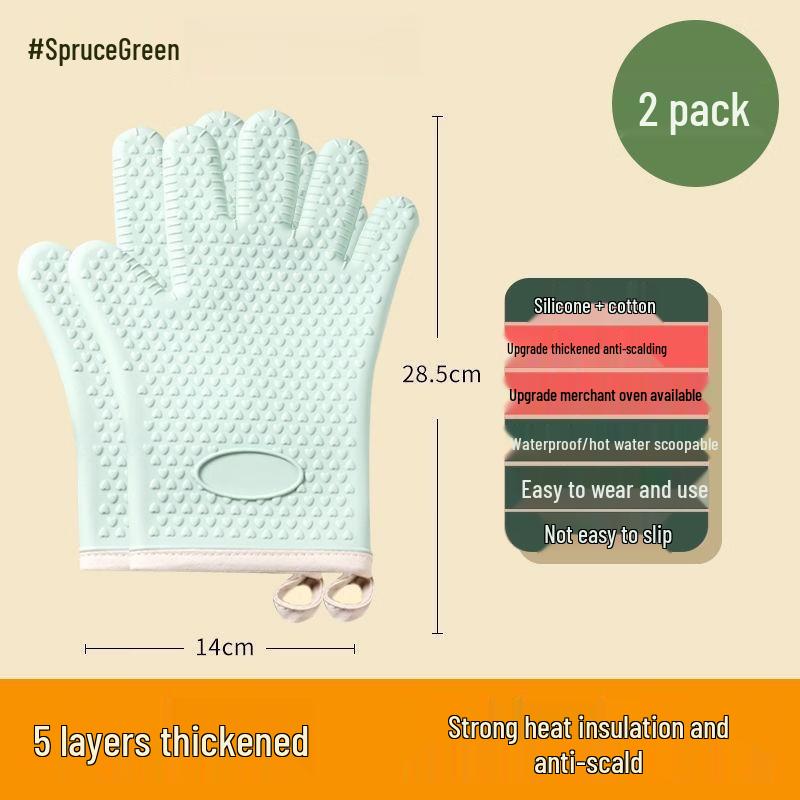 MDNG Silicone Heat Resistant Oven Gloves