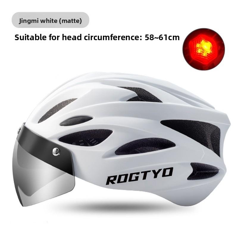 Bicycle Riding Magnetic Suction Goggles Breathable Anti-glare Helmet Tail Light Mountain Bike Road Bike Folding Bicycle Equipment