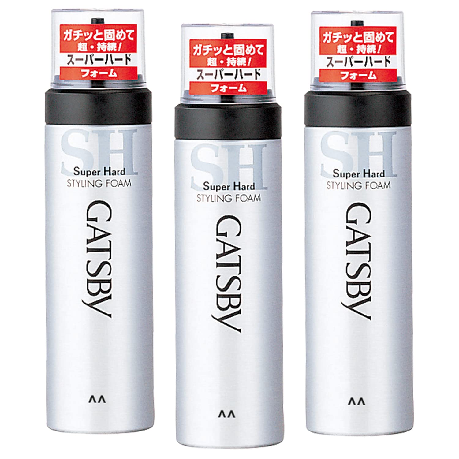 

GATSBY Styling Foam Super Hard Hair Conditioner 185 г x 3 флакона для мужчин