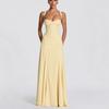 Elegantes drapiertes Taillen-Trägerloses Maxikleid Damen 2026 Figurbetont Hohe Taille Unifarben Party Strand Outfit