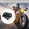 X AUTOHAUX Honda CB200X 2021-2022 1 Set Motorcycle Kickstand Side Stand Plate Pad Aluminum Alloy Titanium Color