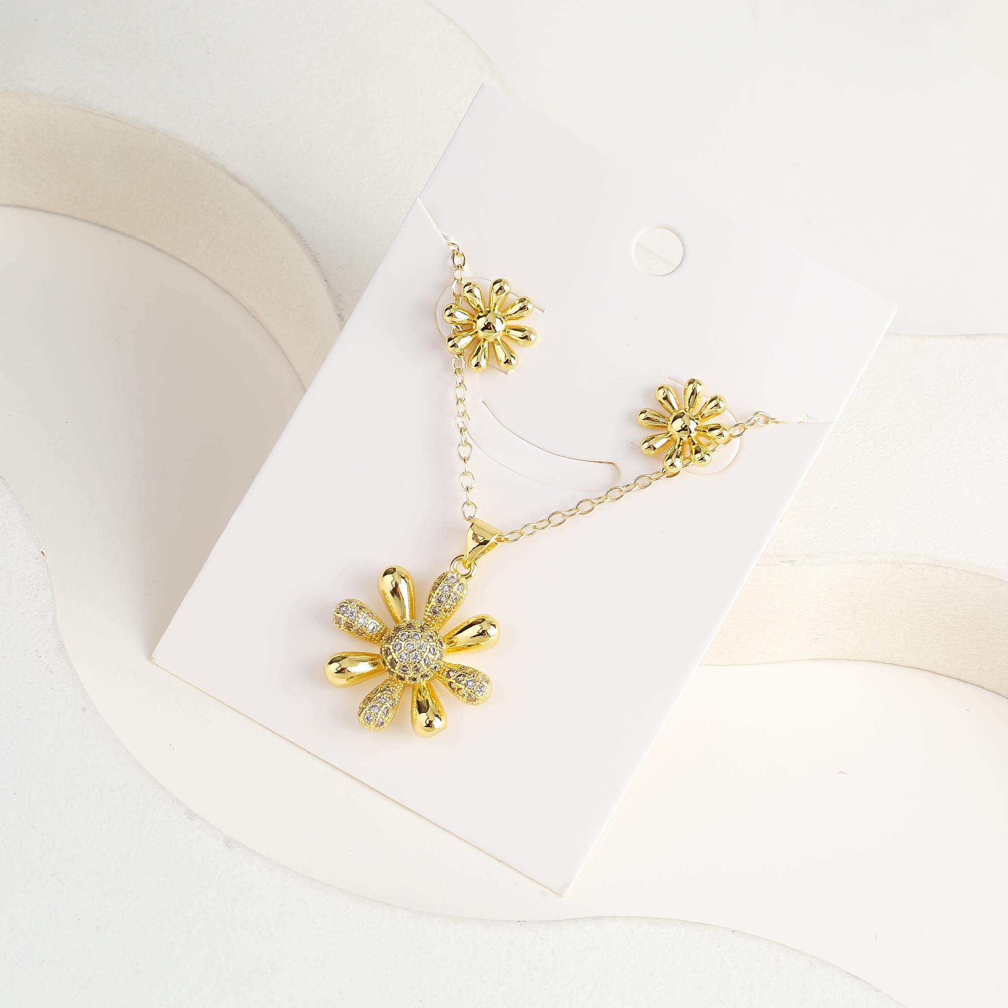 Light Luxury Sparkling Zircon Comma Zircon Set Simple Teardrop Heart Necklace Earrings Classic for Woman New Fashion Zircon