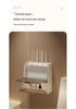 Wall-Mounted Multi-Functional Storage Box for WiFi Router, Power Strip, and Cable Management