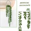 Rattan Bonsai Hanging Wall Plants False Potted Artificial Succulents Hanging Potted Ornaments