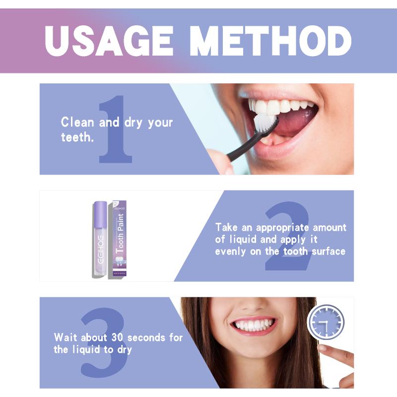 Teeth Whitening Paint Kit To Whiten Teeth,Remove Tooth Pigments And Stains, Natural White Paint Mild Tooth Polish Uptight