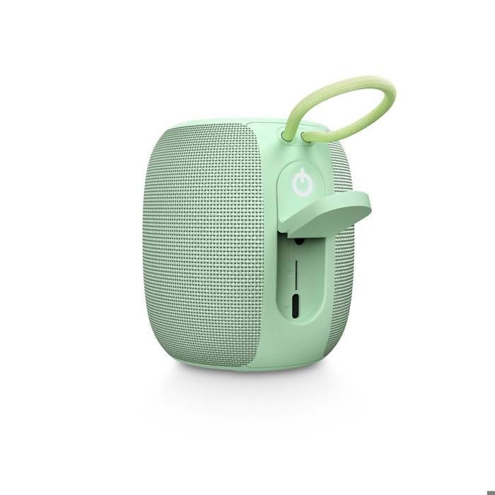 Bloom – Enceinte Bluetooth (Bluetooth 5.3, 18 heures d’autonomie, IPX6, True Wireless, Plastique 100 % recyclé, Éclairage LED)