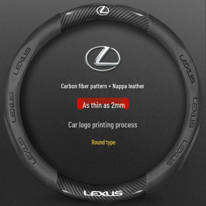 Lexus ES/RX/NX/UX Suede & Leather Steering Wheel Cover