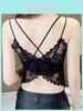Damen Spitze Rückenfrei Überkreuz Camisole Mit Gepolstertem Halt Für Frühjahrsmode