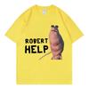 Marcus The Worm Funny Meme Tshirt High Street Fashion Trend Short Sleeve T Shirts Men Women Casual Oversized Cotton Tshirts