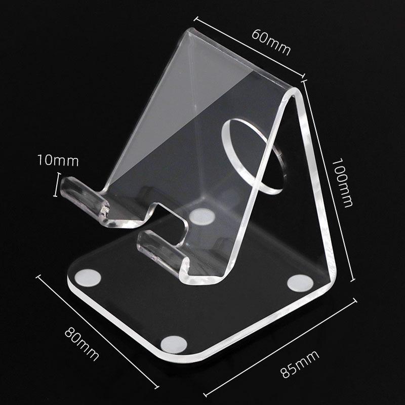 Akrylowy Stojak na Telefon - Kreatywny Wystrój Akademika Przezroczysty Wyświetlacz