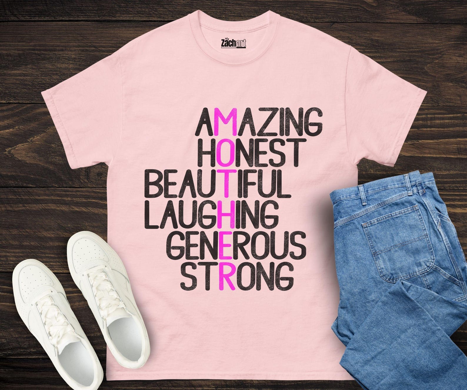 Mother Acronym Shirt, Mothers Day Gift, Amazing Mom Shirt Beautiful Mom Shirt, Gift for Mom from Kids, mom appreciation shirt best mom ever M