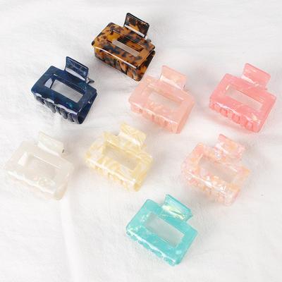 Acetat Acryl Schildpatt Große Haarspangen Clips Damen Ausgehöhlter Pferdeschwanzhalter Krabbenhaarklammern Haarspangen Haarschmuck