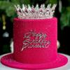 Cake Decorations Bridal Crowns Luxury Crystal Crystal Cake Topper Wedding Crown  Birthday Party