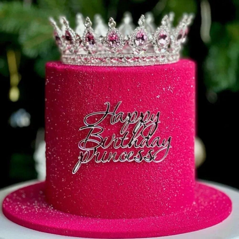 Cake Decorations Bridal Crowns Luxury Crystal Crystal Cake Topper Wedding Crown  Birthday Party