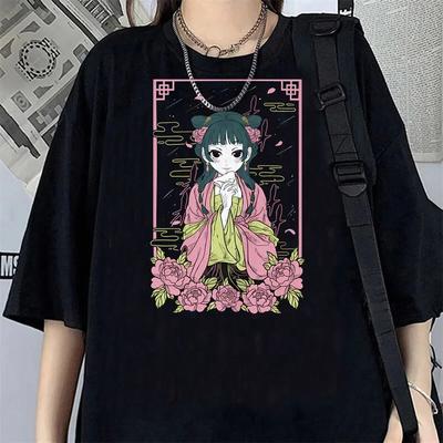Kusuriya No Hitorigoto Maomao T-Shirt Damen Kawaii Kurzarm Cartoon T-Shirt Anime Ästhetik Y2k Harajuku T-Shirt Weiblich