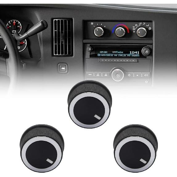 Priprilod AC Temperature Control Knob Compatible with Chevrolet Express 2008-2021 Compatible with GMC Savana 2008-2017#84141127 84793085