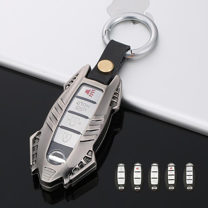 Infiniti Key Case for Q50L, Q70L, Old Models, QX50, QX60, Q60 - Button Car Key Bag