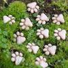 20pcs Landscaping Flowerpot Decoration Resin Cat Claw Ornaments Cat Paw Stepping Stones  Pathways