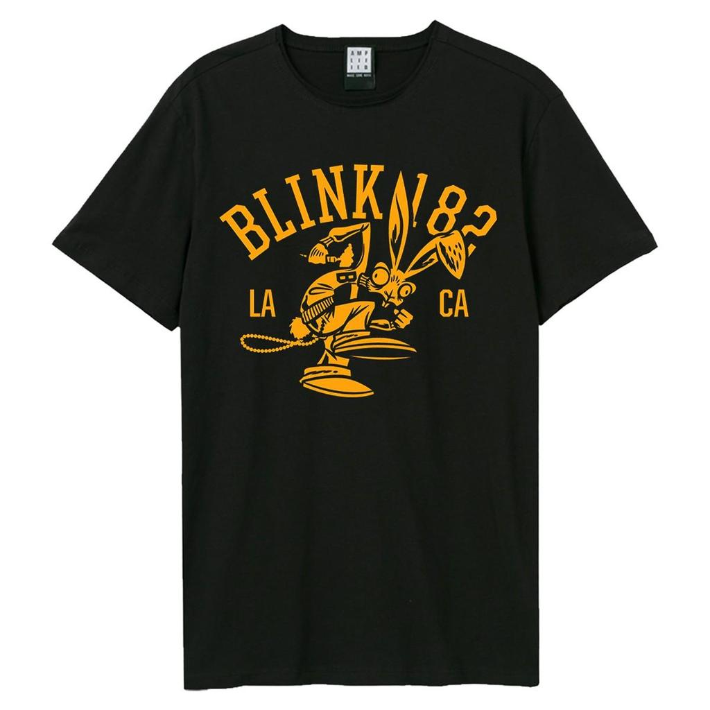 Amplified Unisex Adult Collegiate Bunny Blink 182 T-Shirt
