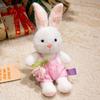 Cartoon Tulip Flower Dressed Rabbit Cute Bunny Plush Animals Toys Kawaii Soft Pillow Office Decor Baby Comfort Doll Kids Gift