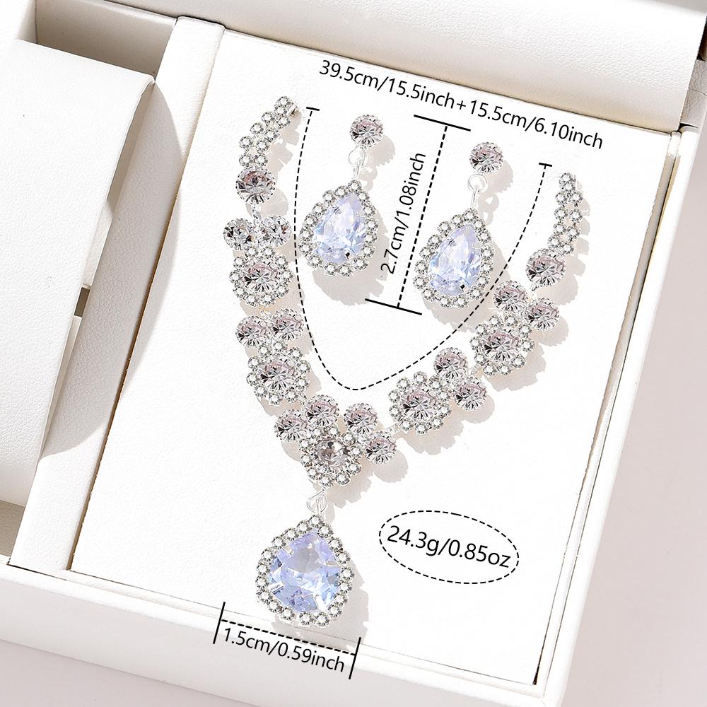 3-teiliges Damen Minimalistisches und Hochwertiges Set Ohrringe Halskette Geeignet für Party Jubiläen Modische Personalisierte Sets