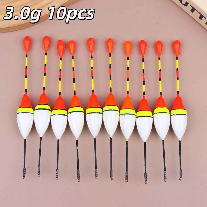 10Pcs Sensitivity Fishing Accessories 4.5/3/2.5/2.0/1.2/0.8/0.6G Light Stick Floats Fishing Floats Set Fishing Bobber Stick