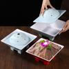 Japanese Style Seafood Platter Melamine Drop-Resistant Salmon Display Plate High Temperature Resistance Fat Cow Plate