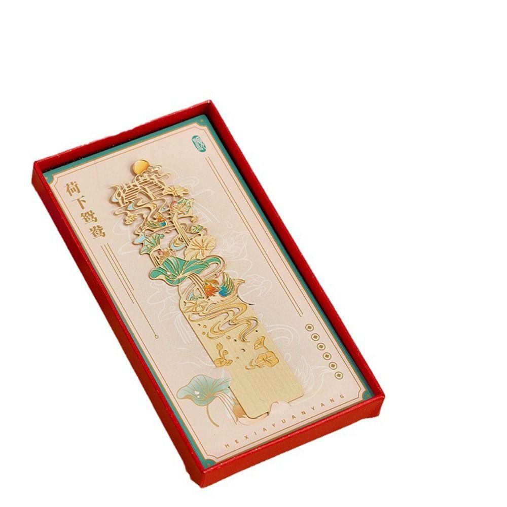 Tassel Hollow Out Bookmark Metal Book Clip Retro Metal Bookmark  Student