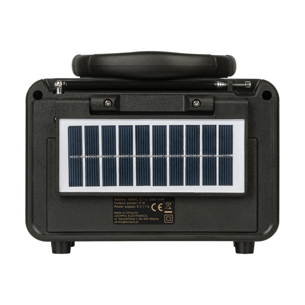 Radio Przenośne Analogowe Solarne FM Kruger&Matz Bluetooth Na Baterie AUX