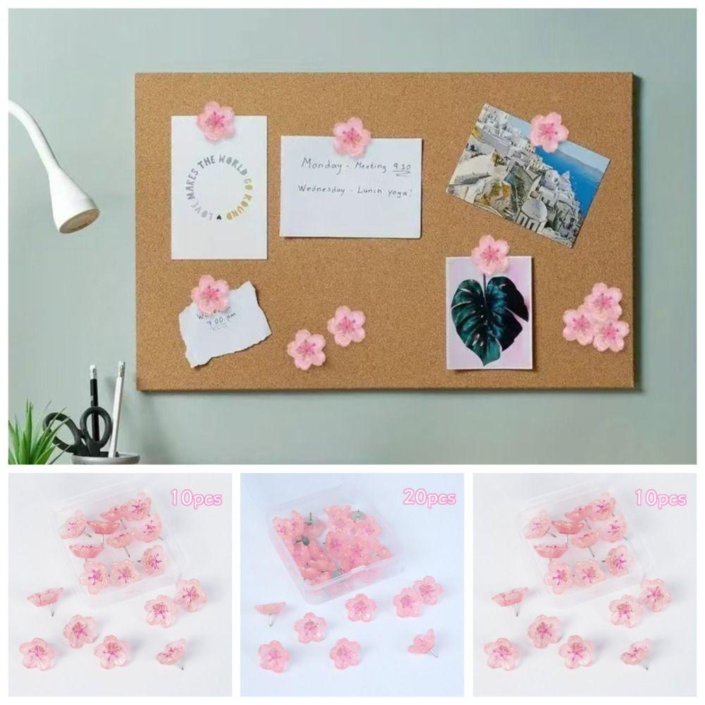 10/20/30Pcs 3D Board Push Pin Creative Thumb Tacks Portable Decorative Studs  Office School Supplies