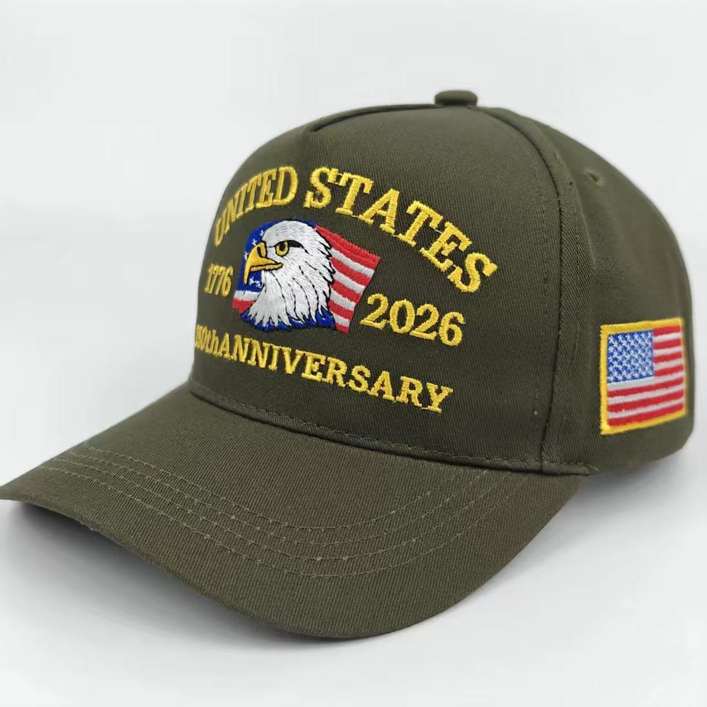 250th Anniversary Hat USA Patriotic Baseball Caps Eagle Embroidered Baseball Hats for Men Women 250 Year Anniversary Cap