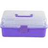 Multi-purpose 3-layer Toolbox, Tool Organizers Tool Boxes with Tray and Dividers Household Plastic Tool Organizers 3 Choice Color Folding Storage Box