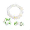Hawaiian Flower Necklace And Leash Set, Artificial Headband, Bracelet Garland for