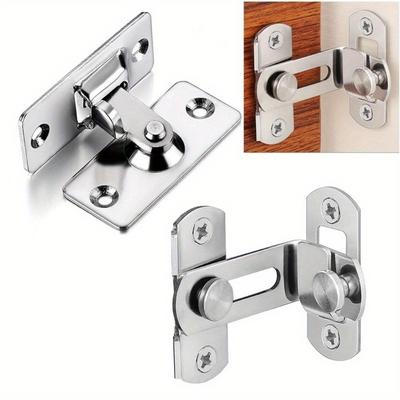 Door Lock Barn Door Cast Metal Hook Latch Lock Texture Home Decoration Ornament Toilet Doors Right Angle Sliding Gate Lock