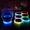 1/2PCS Universal LED Car Cup Holder Light Car Coasters Bottle Atmosphere Light Mats 3 Modes 7 Colors Cup Holder Pad