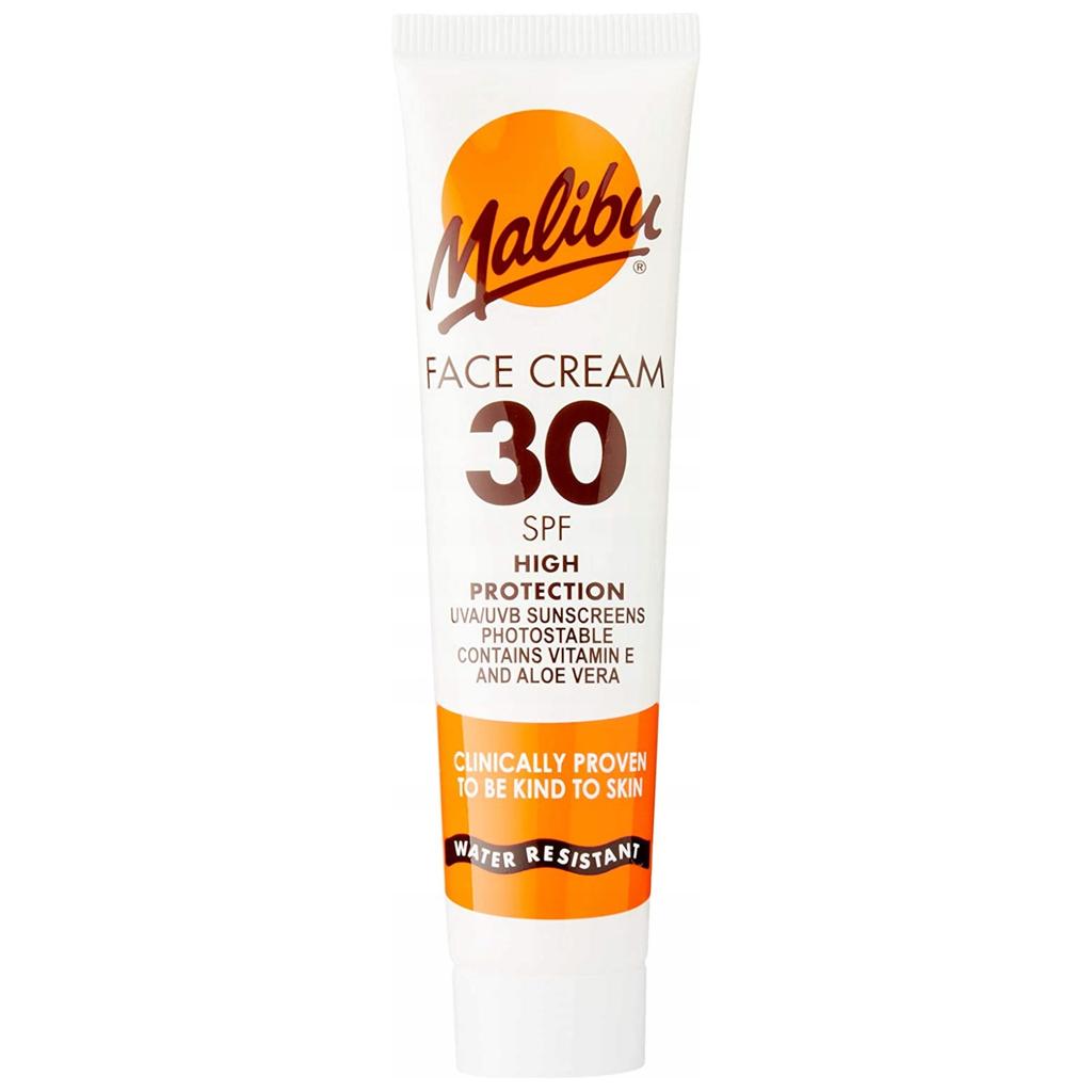 Malibu Ansiktskräm SPF30 + Läppstift SPF30 Set