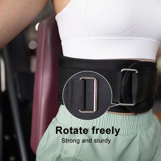 Weight Lifting Belt with Fastener Tape Adjustable Lightweight Self-Locking Powerlifting Belt Workout Fitness Waist Belt